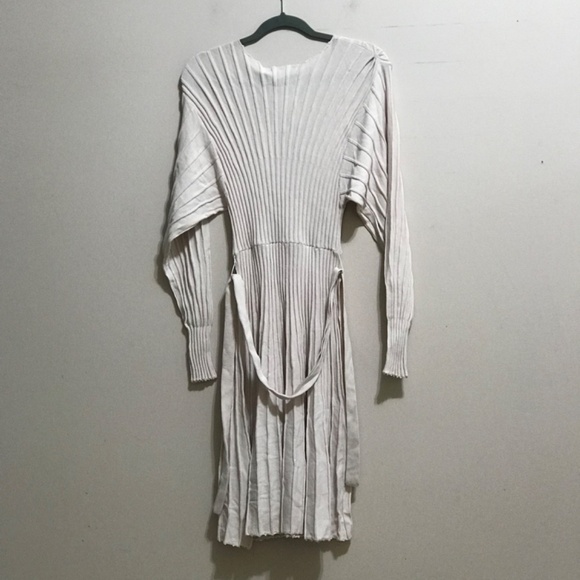 Trina Turk Tan Cream A-Line Sweater Dress - Picture 3 of 5
